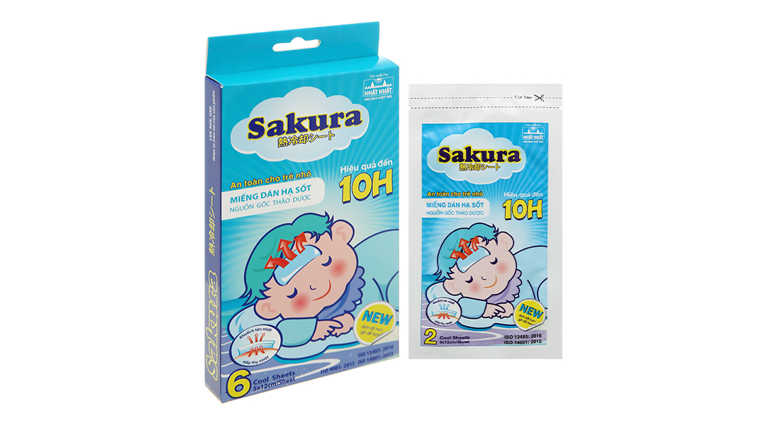 Miếng dán hạ sốt Sakura cho bé