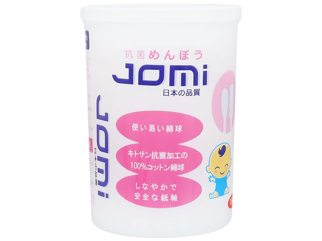 Chi tiết Tăm bông kháng khuẩn Jomi trẻ em