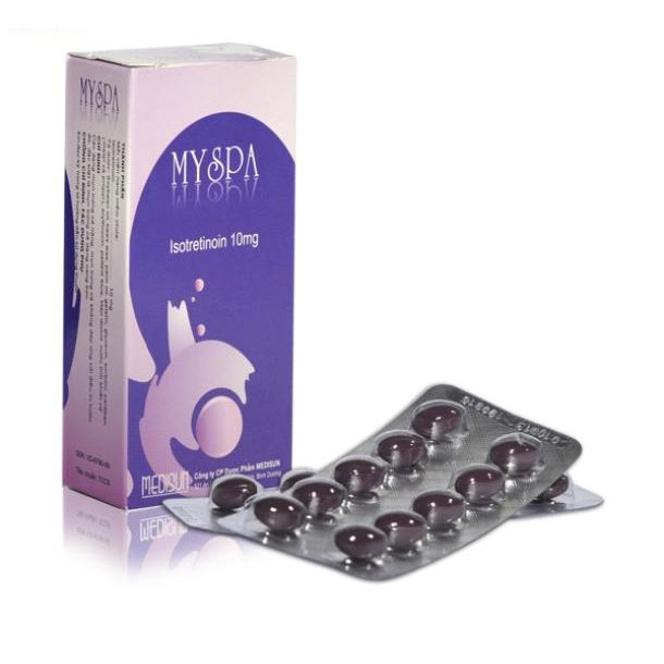 Chi tiết Thuốc trị mụn Myspa hộp 30 viên