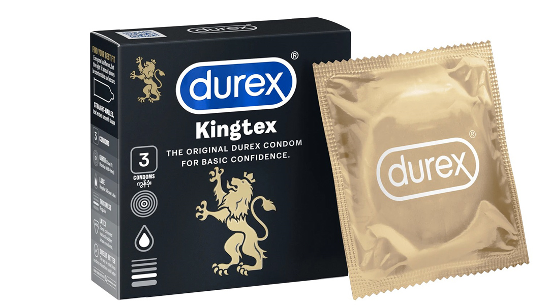 Chi tiết Bao cao su Durex Kingtex ôm sát, vừa vặn 49mm hộp 3 cái