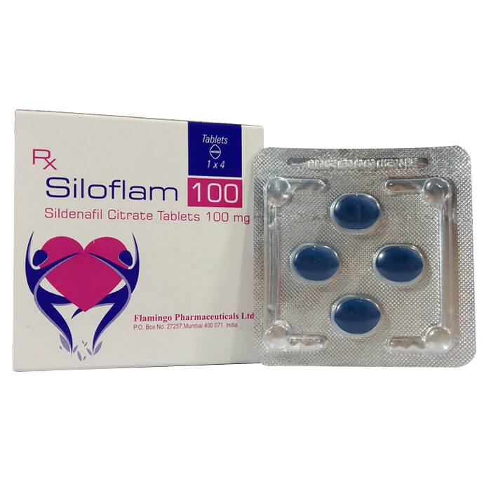 Chi tiết Thuốc cường dương Siloflam 100mg, Hộp 4 viên