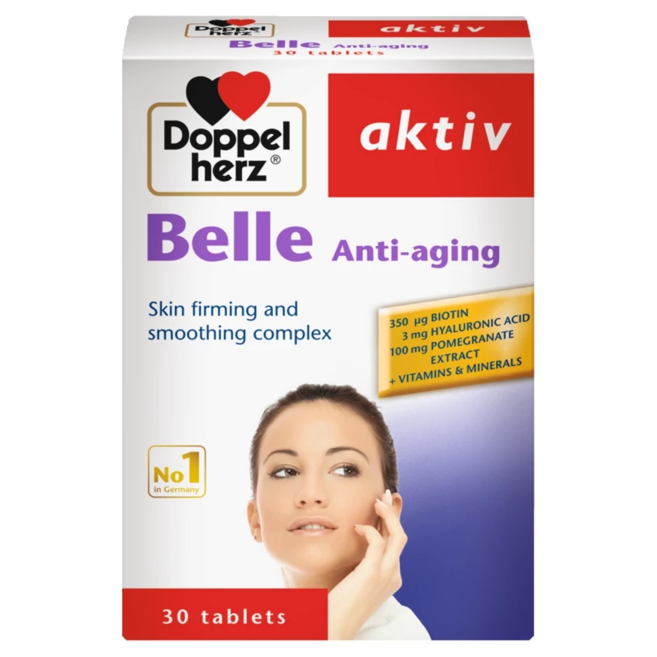 Chi tiết Viên uống Aktiv Belle Anti Aging Doppelherz ngăn ngừa lão hoá da (30 viên)