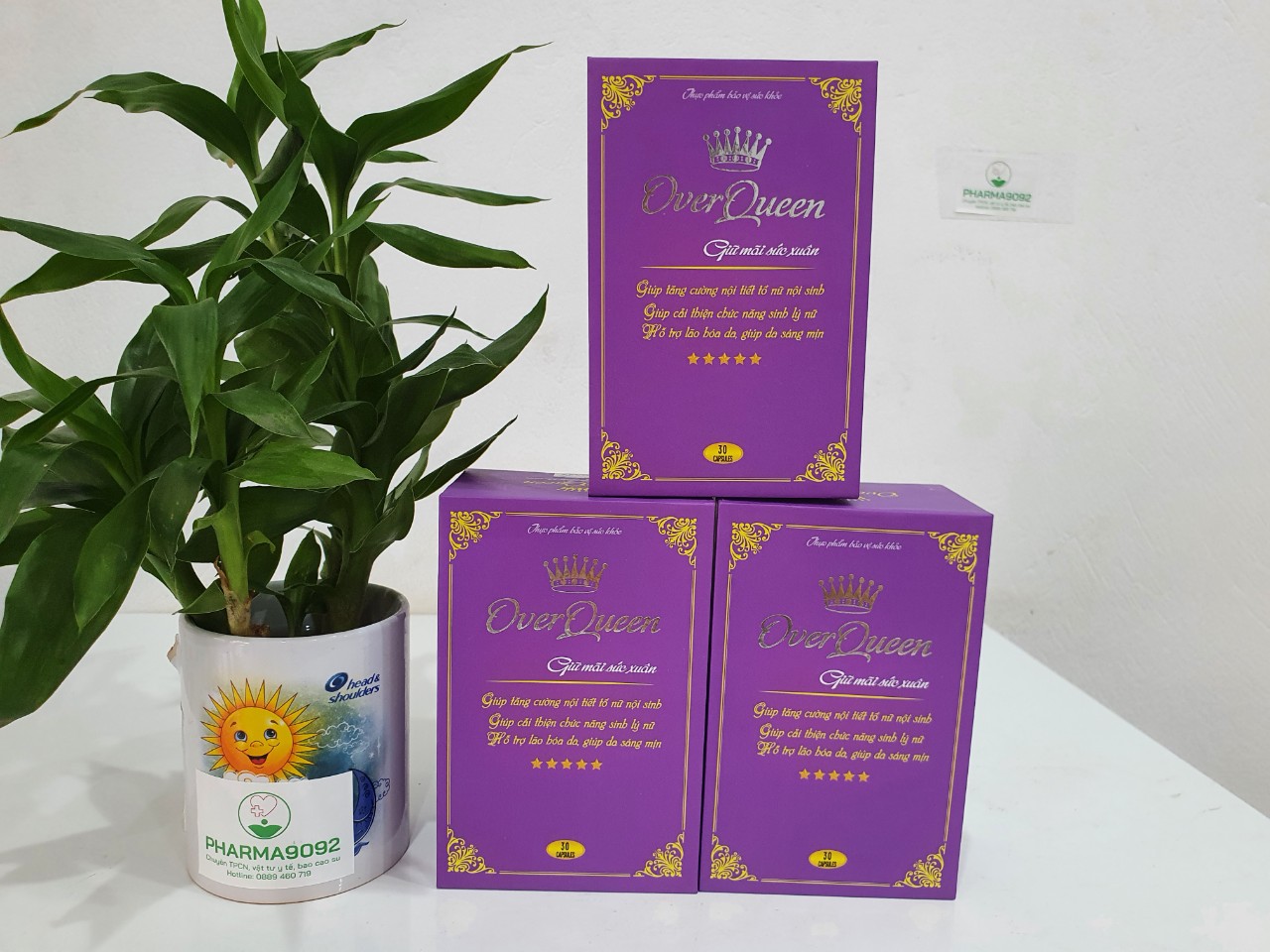 Chi tiết Nội tiết tố nữ OVER QUEEN. Giúp tăng cường nội tiết tố nữ nội sinh, cải thiện chức năng sinh lý nữ