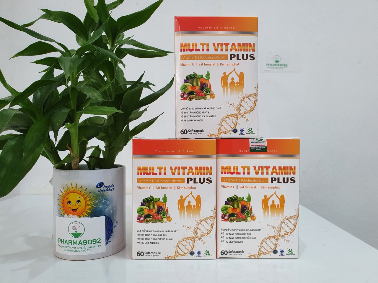 Chi tiết MULTI VITAMIN PLUS. Giúp bổ sung vitamin và khoáng chất cho cơ thể, hỗ trợ tăng cường hấp thu, giúp ăn ngon. Hỗ trợ tăng cường sức đề kháng.