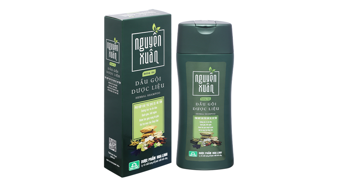 Chi tiết Dầu gội dược liệu Nguyên Xuân phù hợp tóc khô xơ, hư tổn